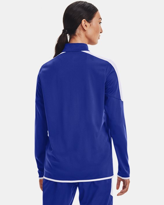 Women's UA Rival Knit Jacket, Blue, pdpMainDesktop image number 1